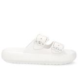 Chinelo Usaflex Plataforma Poof Eva Fivela Ref Al4401-1 Branco Nevasca 038