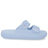 Chinelo Usaflex Plataforma Poof Eva Fivela Ref Al4401-7 Azul Ceu 036