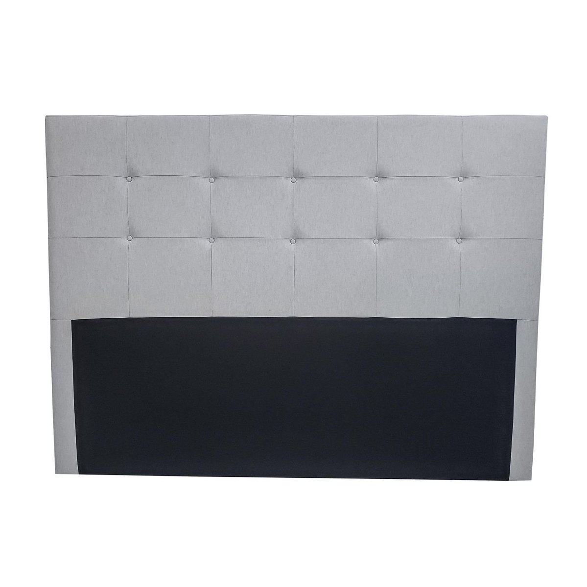 Cabeceira Casal Full Genebra Linho 8,5 Cm X 120 Cm X 142 Cm Cinza