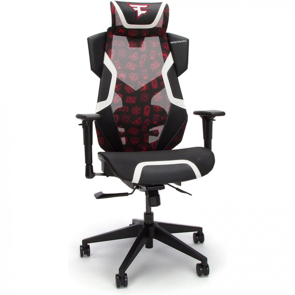 Cadeira Gamer Ergonomica Com Encosto Alto E Suporte De Lombar Ajustavel, Respawn, Vermelha