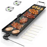 Churrasqueira Eletrica Grill Com Controle De Temperatura, 110v 1800w, Nozaya, Preta