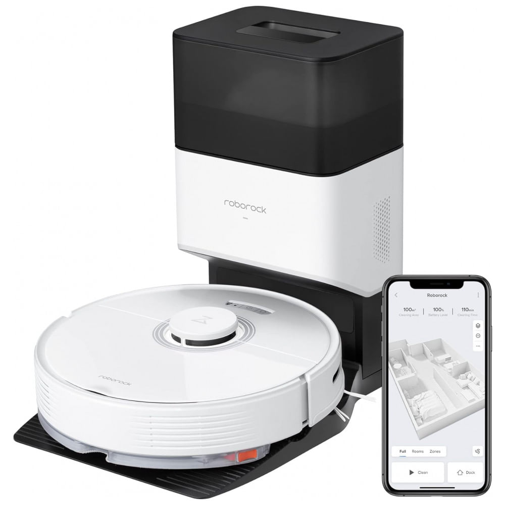 Aspirador De Po Robo Roborock Q7 Max Com Mapeamento Multinivel E Esfregao Controlado Por App, 110v, Branco