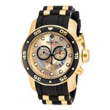 Relógio Masculino Pro Diver Scuba, Invicta 17566, Preto E Dourado