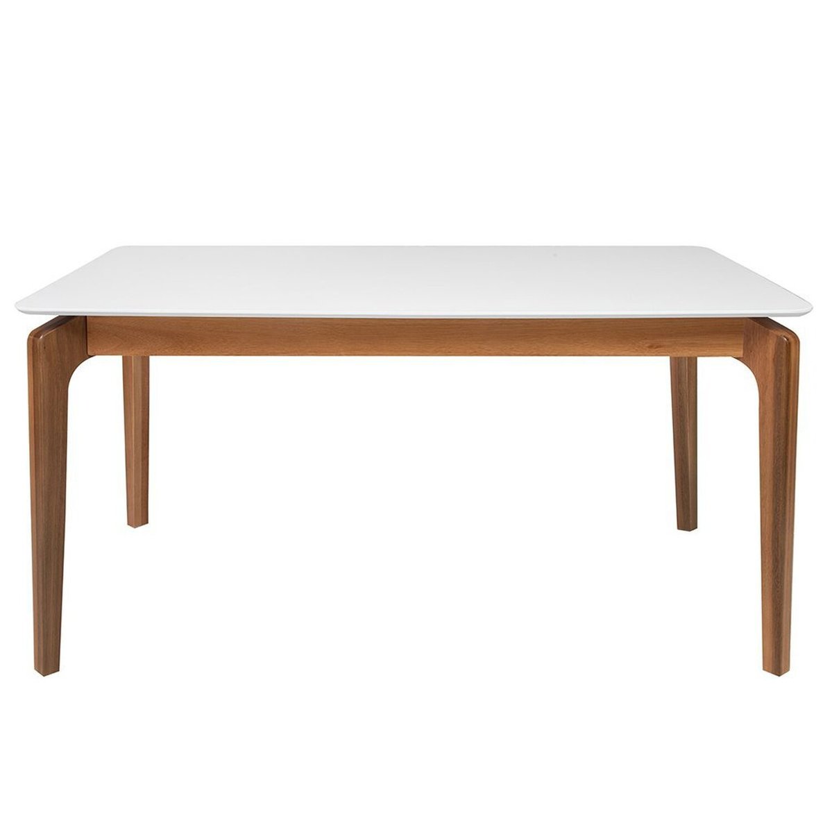 Mesa De Jantar Portugal Em Madeira Maciça E Mdf L 160 X P 90 X Alt 77 Natural/off White