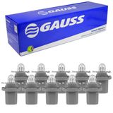 10 Lâmpada Gauss Miniatura Incolor B8.5d 24v 1.2w Gl2741mf