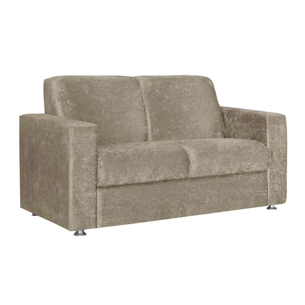 Sofá 2 Lugares Roma Suede Amassado Bege American Confort - única é boa?