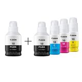 Kit 5 Garrafas De Tinta Canon Gi-10 Gi10 G10 Original G6010 G5010