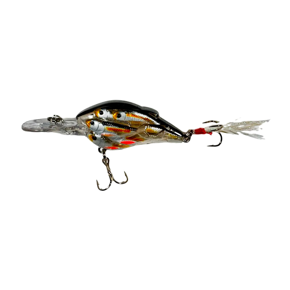 Isca Artificial Pesca Deyu 3d Pgqa-06 Minnow Cardume Abs Meia Agua 8cm 9g