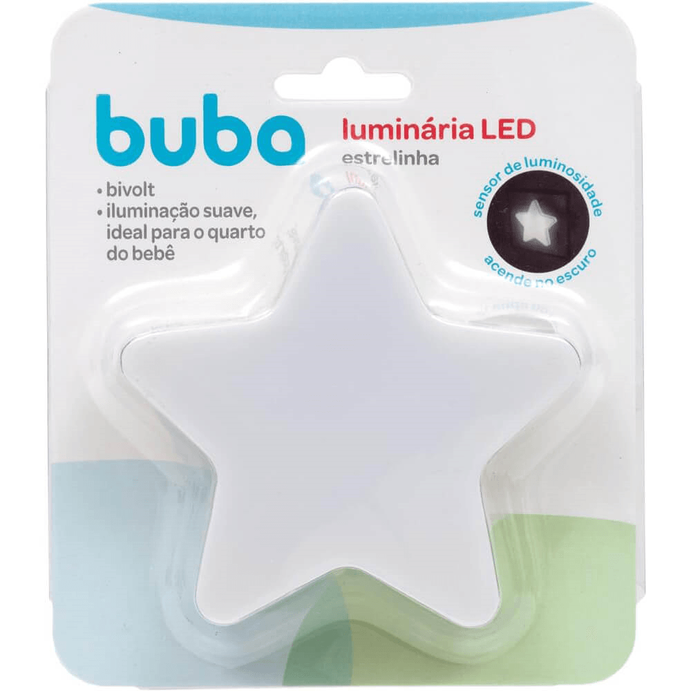 Luminaria Led Com Sensor Estrelinha Buba