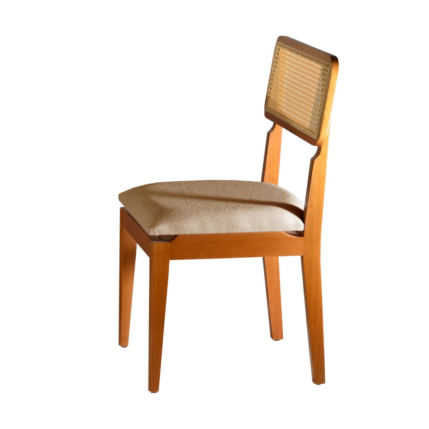 Kit Cadeira Canadá Caixa Com 2 Cadeiras Linho Bege