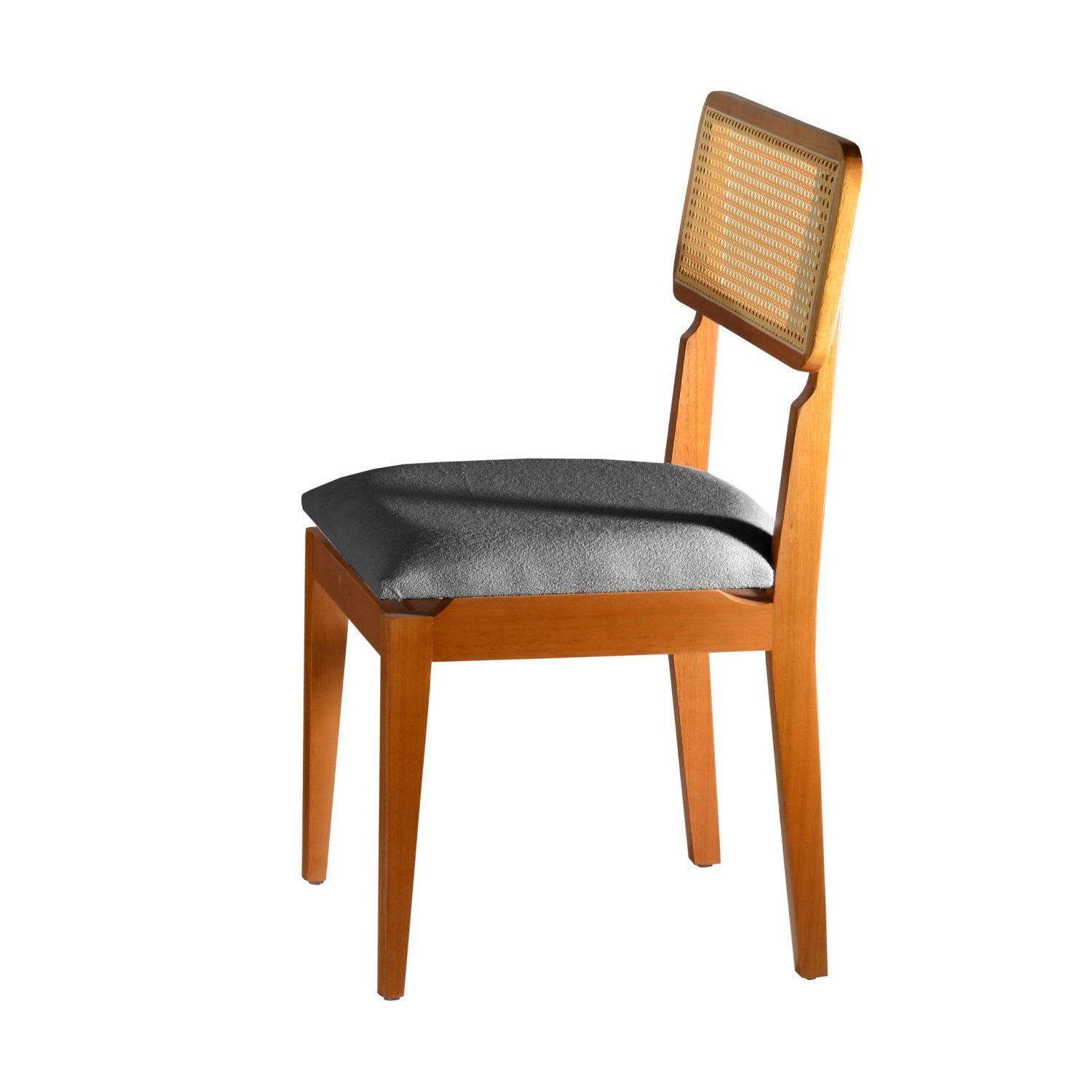 Kit Cadeira Canadá Caixa Com 2 Cadeiras Linho Cinza