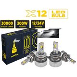 Kit Ultra Led Super Bco 6000k 300w 30 Mil Lumens 12-24v H4