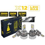 Kit Ultra Led Super Bco 6000k 300w 30 Mil Lumens 12-24v H7