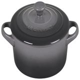 Mini Cacarola De Ceramica 400 Ml Esmaltada E Antiaderente, Le Creuset Pg1160t 147f, Azul