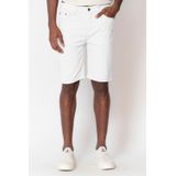 Bermuda Masculina Sarja Básica Polo Wear Branco