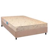 Conjunto Box Viúva: Colchão Espuma Luckspuma D26 Serene + Base Crc Suede Clean(128x188)
