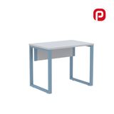 Mesa Para Escritório Industrial 90cm Pe25 Cinza/azul Dali