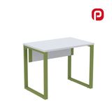 Mesa Para Escritório Industrial 90cm Pe25 Cinza/verde Miró