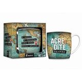 Caneca Porcelana Urban O Mundo É Pequeno 300ml