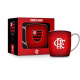 Caneca Porcelana Urban Time Do Flamengo 2 300ml