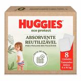 Absorvente Reutilizável Para Fralda Huggies Eco Protect 8 Unidades