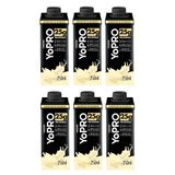 Kit 6 Yopro Bebida Láctea Uht Milkshake De Baunilha 25g De Proteínas 250ml Cada