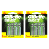 Kit 2 Carga Gillette Mach3 Sensitive 8 Unidades