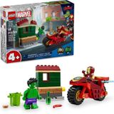 Lego Marvel Homem De Ferro Com Motocicleta E O Hulk 76287