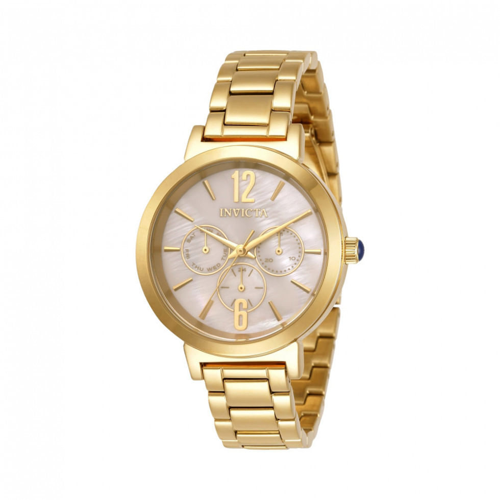 Relógio Feminino De Quartzo Angel, Invicta 31084, Dourado