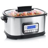 Panela Elétrica 11 Em 1, 6l Com Sous Vide, Antiaderente, Temporizador E Controle De Temperatura, 220v 1500w, Spoonlemon, Prata