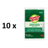 Pacote Com 10 Esponja Multiuso Scotch Brite 3m - Lava Louças