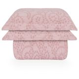 Colcha King Jacquard Filigrana - Naturalle Fashion Rosa