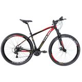 Bike Aro 29 Trust - 24 Vel. Cambios Shimano - Preto/vermelho - 21 &quot;