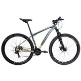 Bike Aro 29 Trust - 24 Vel. Cambios Shimano - Verde Exercito/bege - 19 &quot;