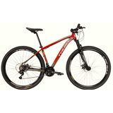Bike Aro 29 Trust - 24 Vel. Cambios Shimano - Vermelho - 15 &quot;