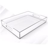 Bandeja De Acrílico Cristal Multiuso 4mm 30 X 20 X 5 Cm