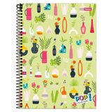 Caderno Univ 1 Matéria 96fls Pop Collection Plantas Foroni