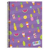 Caderno Univ 1 Matéria 96fls Pop Collection Frutas Foroni