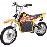 Moto Eletrica Infantil Mx650 Movida A Bateria 36v Atinge 27 Km Por Hora, 650w Amarela, Razor, Amarelo