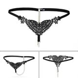 Calcinha Bordada Com Laço Em T Lingerie Elashopp Kl128 Um Tamanho 1pc