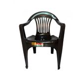 Kit 10 Cadeira Plástica Preta Poltrona Carga Máxima 182kg