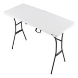Mesa Dobrável Plástico Portátil 180cm Vira Maleta - Lifetime