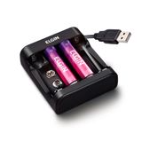 Carregador De Pilhas Aa/aaa E Bateria 9v Elgin, Cabo Micro Usb E 2 Pilhas Aa 1500mah - 46rscusb0000