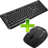 Kit Teclado/mouse S/fio 2,4 Ghz Kb2044 Preto Ebolt