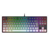 Teclado Mecanico Usb Gamer Daksa Rgb Switch Brown Redragon K576gg-rgb Preto E Cinza