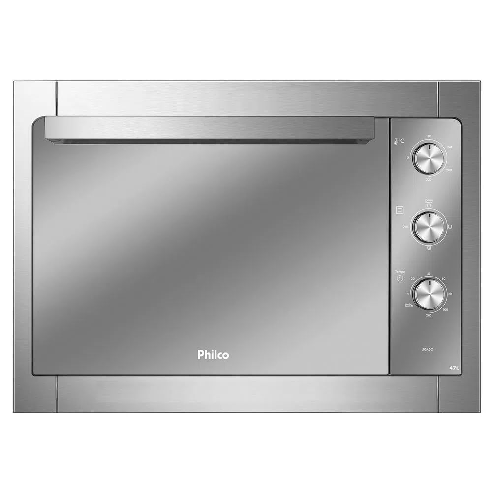 Forno Eletrico De Embutir Philco Pfe47e 47 Litros Cor Inox 127v