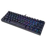 Teclado Gamer Mecanico Motospeed Ck61 Essential Preto Switch Vermelho Rgb