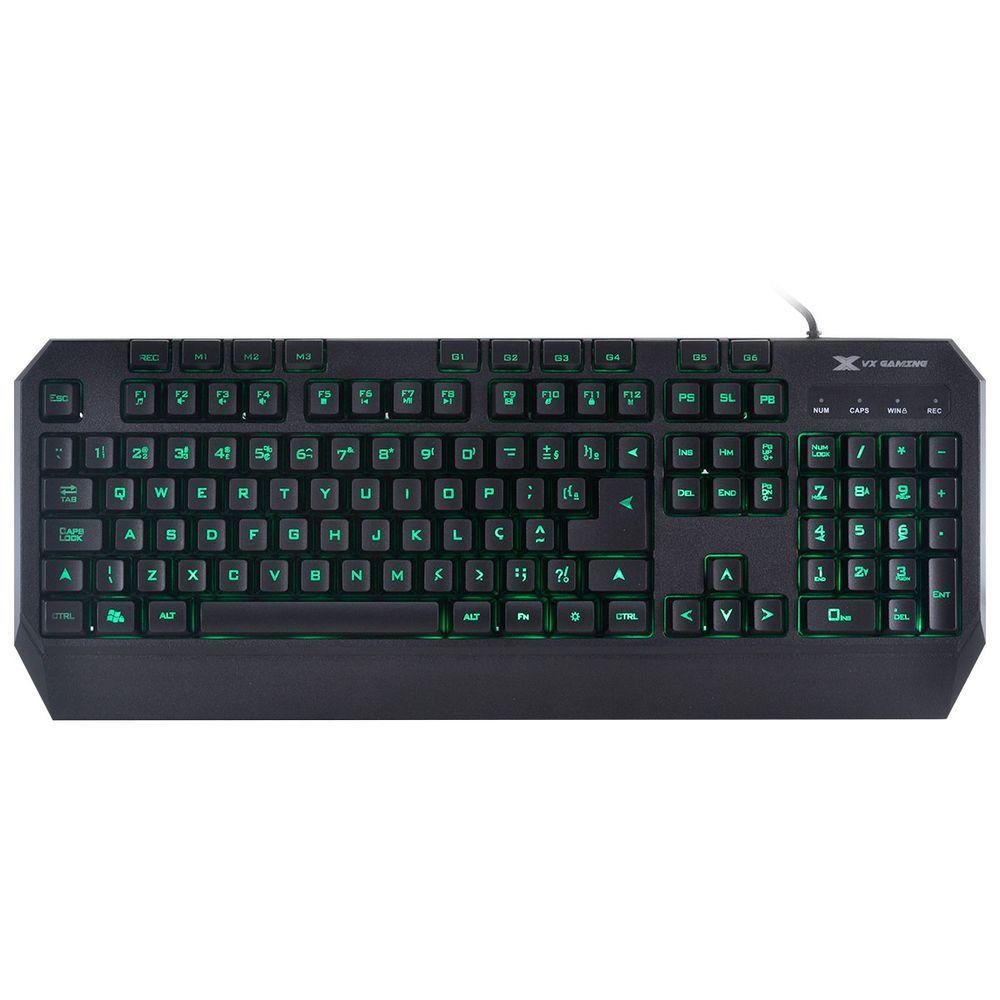 Teclado Usb Gamer Draco Com Macros- Multimídia Led 3 Cores C