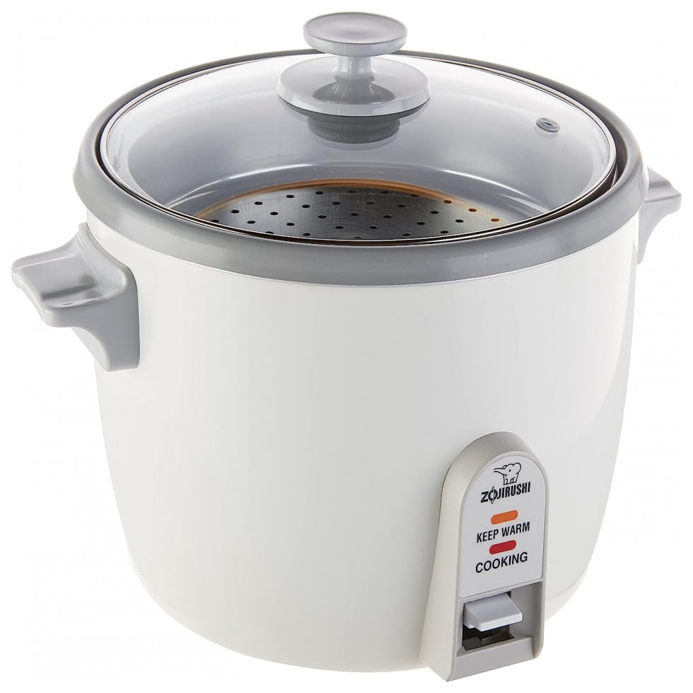 Panela De Arroz Eletrica 2.4l Com Funcao Manter Aquecido, 600w, Branca, 110v, Zojirushi Nhs 18, Branco