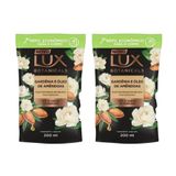 Kit 2 Sabonete Líquido Lux Botanicals Gardênia E Óleo De Amêndoas Refil 200ml